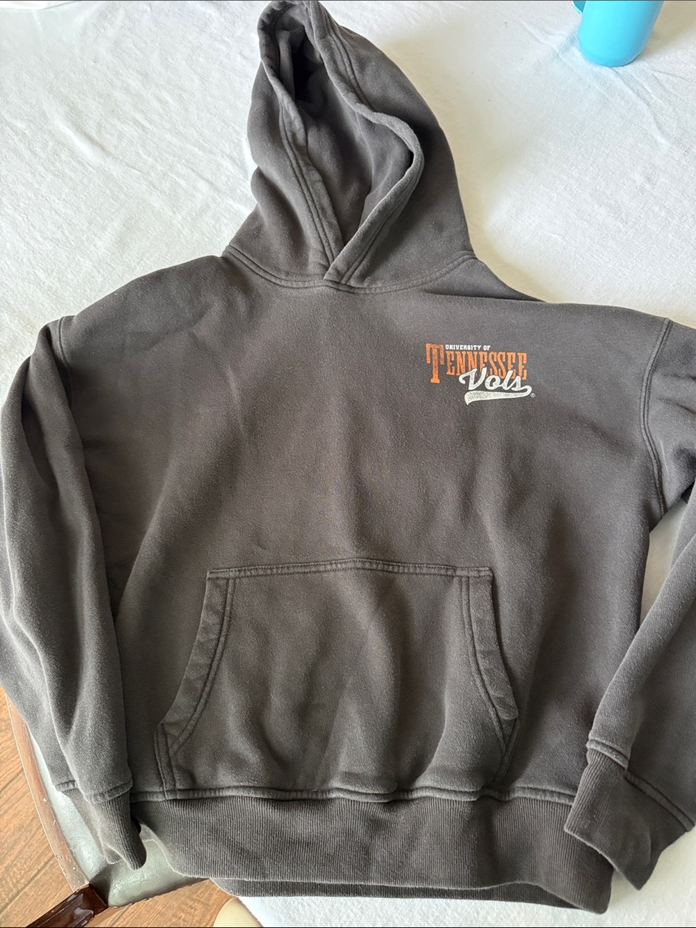 Hollister Size S Charcoal Hooded Sweatshirt w/ Orange & White Tennessee VolsLogo